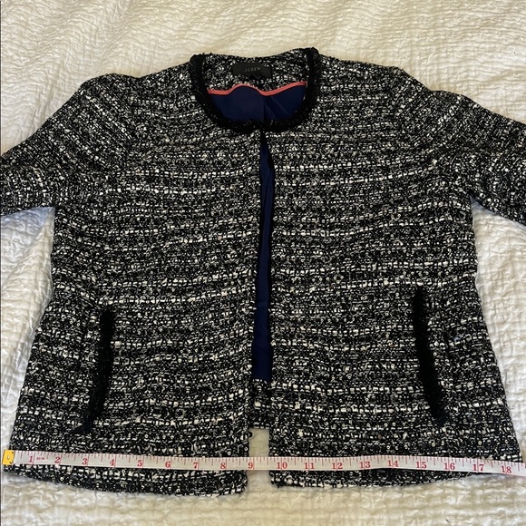 J. Crew Lady Day Jacket Metallic Sequin Tweed - Picture 11 of 12